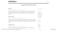Desktop Screenshot of eatingphilly.wordpress.com