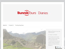 Tablet Screenshot of bunniktours.wordpress.com