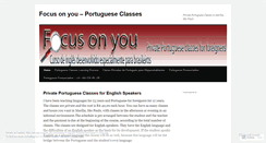 Desktop Screenshot of focusonyouportuguese.wordpress.com