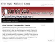 Tablet Screenshot of focusonyouportuguese.wordpress.com