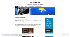 Desktop Screenshot of euinifran.wordpress.com