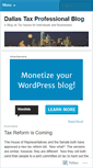 Mobile Screenshot of dallastaxpro.wordpress.com