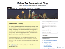 Tablet Screenshot of dallastaxpro.wordpress.com