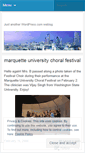 Mobile Screenshot of festivalchoir.wordpress.com