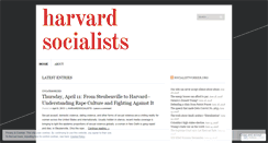Desktop Screenshot of harvardsocialists.wordpress.com