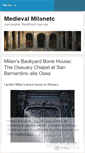 Mobile Screenshot of medievalmilanetc.wordpress.com