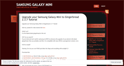 Desktop Screenshot of mysamsunggalaxymini.wordpress.com