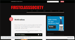 Desktop Screenshot of firstclasssociety.wordpress.com