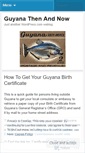 Mobile Screenshot of guyanathenandnow.wordpress.com