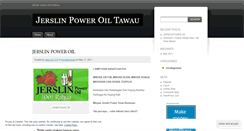 Desktop Screenshot of jerslinpoweroil.wordpress.com