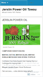 Mobile Screenshot of jerslinpoweroil.wordpress.com