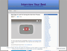 Tablet Screenshot of employmentinterview.wordpress.com