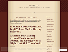 Tablet Screenshot of drublius.wordpress.com