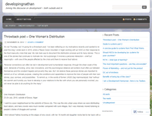 Tablet Screenshot of developingnathan.wordpress.com