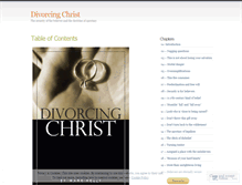 Tablet Screenshot of divorcingchrist.wordpress.com