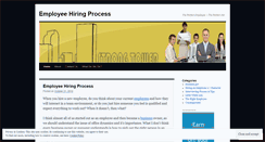 Desktop Screenshot of employeehiringprocess.wordpress.com