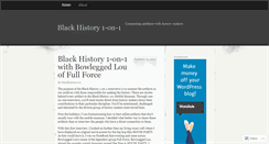 Desktop Screenshot of blackhistory101.wordpress.com