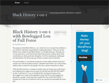 Tablet Screenshot of blackhistory101.wordpress.com