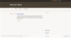 Desktop Screenshot of neeruan.wordpress.com