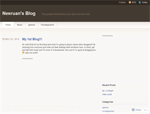 Tablet Screenshot of neeruan.wordpress.com