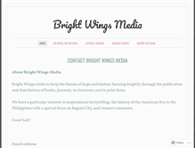 Tablet Screenshot of brightwingsmedia.wordpress.com