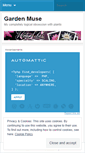 Mobile Screenshot of gardenmuse.wordpress.com