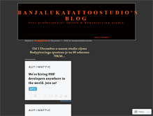 Tablet Screenshot of banjalukatattoostudio.wordpress.com