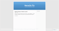 Desktop Screenshot of heroclixfix.wordpress.com