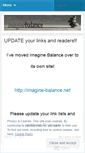 Mobile Screenshot of imaginebalance.wordpress.com