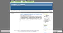 Desktop Screenshot of monocularsociety.wordpress.com