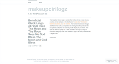 Desktop Screenshot of makeupcirilogz.wordpress.com