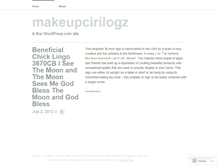 Tablet Screenshot of makeupcirilogz.wordpress.com