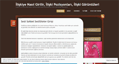 Desktop Screenshot of iliskiyenasilgirilir.wordpress.com