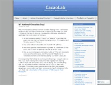 Tablet Screenshot of cacaolab.wordpress.com