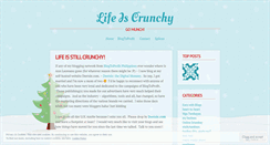 Desktop Screenshot of lifeiscrunchy.wordpress.com