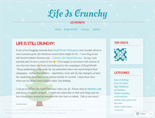 Tablet Screenshot of lifeiscrunchy.wordpress.com