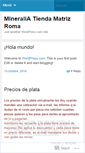 Mobile Screenshot of mineraliaroma.wordpress.com