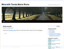 Tablet Screenshot of mineraliaroma.wordpress.com