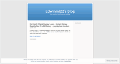 Desktop Screenshot of edwinml22.wordpress.com