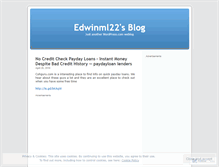 Tablet Screenshot of edwinml22.wordpress.com