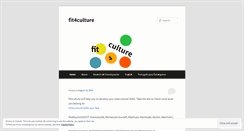 Desktop Screenshot of fit4culture.wordpress.com