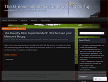 Tablet Screenshot of greenskeeping101.wordpress.com