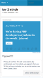 Mobile Screenshot of luv2stitch.wordpress.com