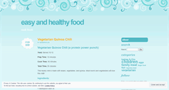 Desktop Screenshot of easyandhealthyfood.wordpress.com