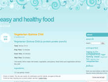 Tablet Screenshot of easyandhealthyfood.wordpress.com