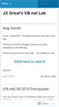 Mobile Screenshot of jxvblab.wordpress.com