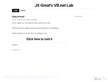 Tablet Screenshot of jxvblab.wordpress.com