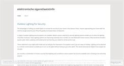 Desktop Screenshot of elektronischesigaretlaatstinfo.wordpress.com