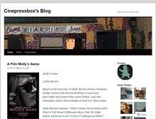 Tablet Screenshot of cinepressbox.wordpress.com