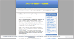 Desktop Screenshot of mexicodesdeyucatan.wordpress.com